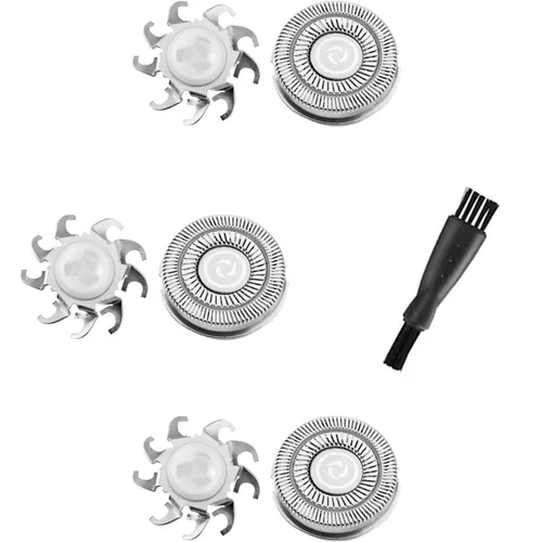 3 piezas de cuchillas de repuesto para afeitadora de calavera Pitbull Forte 3 Head Baron 3 Head Pitbull Butterfly Kiss y Palm Shaver