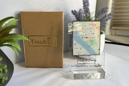 Vista 5 de Tina&Co Where it all Began Map, Where We First Met, Custom First Date Anniversary, Wedding Anniversary Map, Christmas Gifts, Valentines Day, Custom
