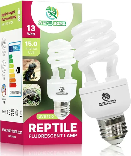 Vista 12 de Luz UVB para reptiles 5.0, 26 W Tropical y Subtropical UVA UVB Bombilla para reptiles, Terrario Tropical Compacto Fluorescente Bombilla UVB