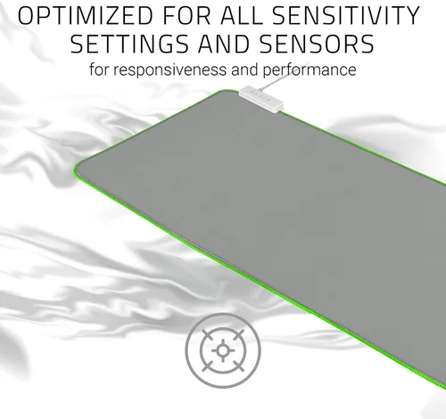 Vista 5 de Razer Goliathus - Alfombrilla de mouse extendida para juegos Chroma iluminación RGB Chroma personalizable material de tela suave control y velocidad