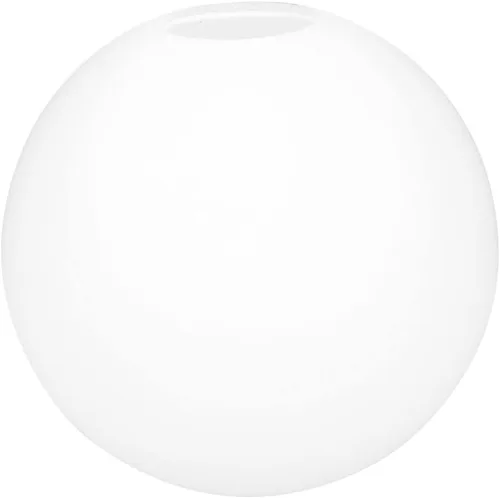 Vista 10 de Vaguelly Sombras de lámpara de globo blanco con apertura superior sin cuello, cubierta de lámpara de bola redonda para apliques de pared