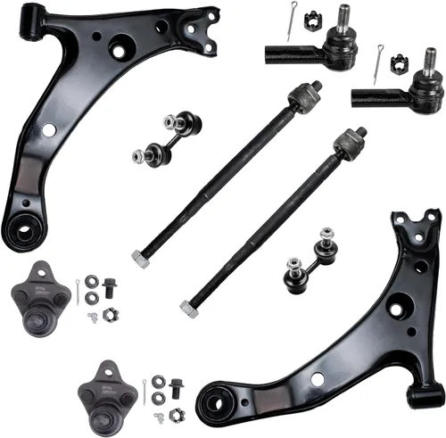 Vista 10 de Detroit Axle - Kit de suspensión de 10 piezas para Nissan Frontier Xterra Pathfinder 2005-2012, 4 brazos de control superiores inferiores