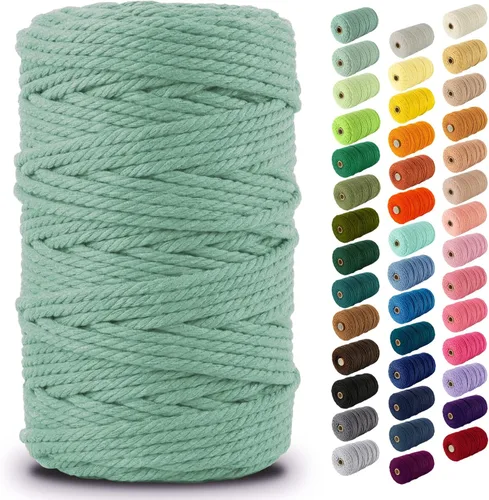 Vista 15 de Nook Theory Hilo de macramé de 3mm 109 yardas - Cuerda de macramé suave de 4mm, 5mm perfecta para nudos - Suministros de macramé para colgadores