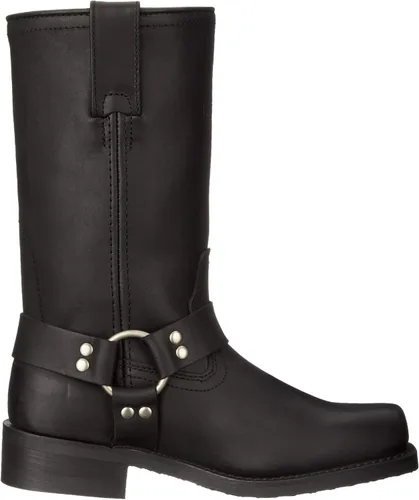 Vista 5 de Ad Tec Botas de equitación de cuero de grano para mujer, de 12 pulgadas, color negro, punta suave cuadrada con suela y talón resistentes al aceite
