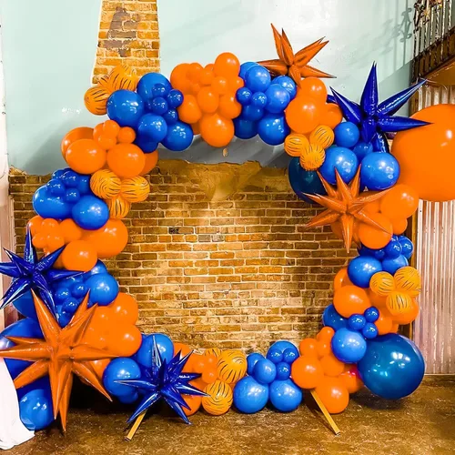 Vista 3 de PartyWoo Globos con forma de estrella negra, 2 globos de Mylar de papel de Negro