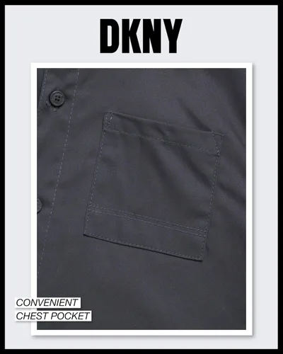 Vista 5 de DKNY Camisa de niño - Camisa de manga corta con botones (talla 8-20)