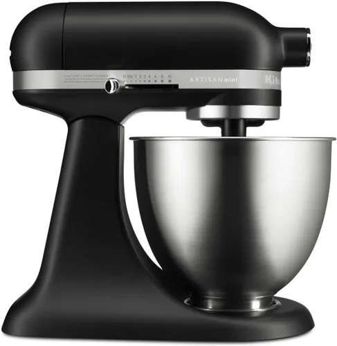 Vista 7 de Mini soporte mezclador de Serie tilt-head Stand KitchenAid Artisan, 3.5 Cuart, KitchenAid Mini, Plateado Contour