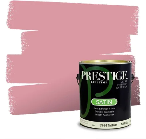 Vista 577 de Prestige Paints Pintura exterior e imprimación en uno, 1 galón, plano, coincidencia comparable de Valspar* Amber Rose*