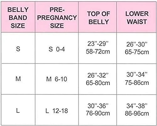 Vista 7 de Banda de maternidad para el vientre para mujer para embarazo, banda elástica de silicona antideslizante para el embarazo, bandas para cinturón