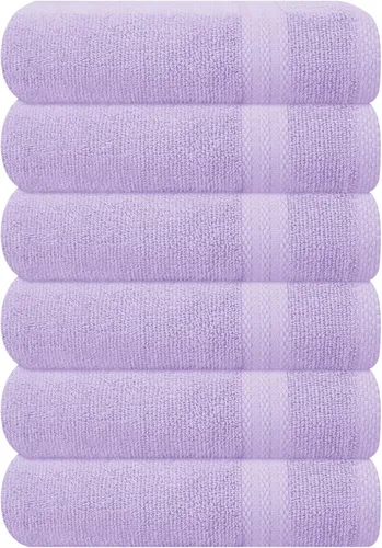 Vista 113 de GLAMBURG Sábana de baño de algodón extra grande premium de 700 GSM 35x70 - 100% algodón peinado - Calidad de hotel y spa de lujo - Duradera