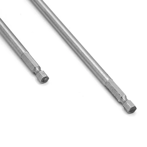 Vista 4 de Juego de brocas de extensión hexagonal de 1/4 de 6 y 12 pulgadas, extensión de broca de pala de madera con 2 llaves de llave para torneros
