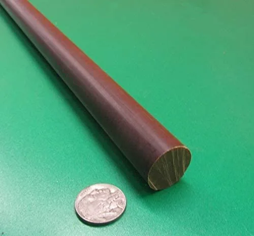 Micarta XX - Varilla redonda fenólica de papel de 7/8 pulgadas de diámetro x 48 pulgadas de largo