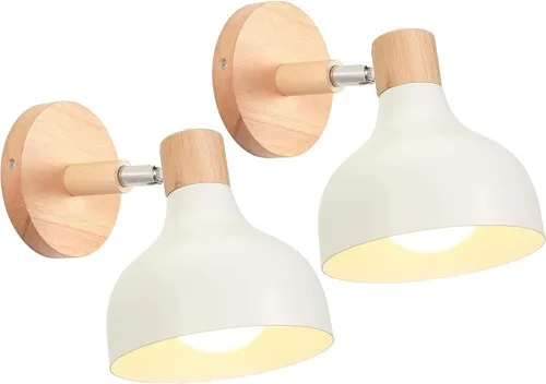 Vista 16 de Scandinavian Retro Dimmable E27 Wall Lamp for Bedroom Living Room Hallway Kitchen Indoor Lighting(Azul Oxford,1 Pieza)