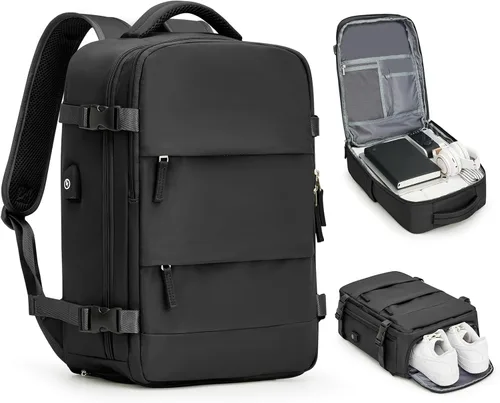 Mochila casual Mochila de viaje, A-Negro