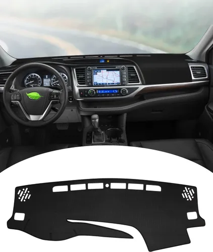Vista 211 de FIILINES - Cubierta para tablero, accesorio para tablero de malla antideslizante, parasol sin reflejos y protector compatible con Toyota Tundra