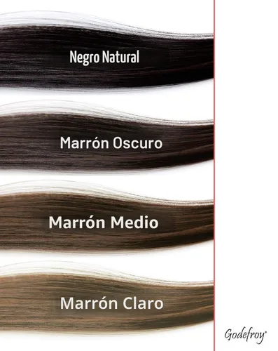 Vista 5 de Kit de Color de Cabello Godefroy para Coloración Localizada, Cubre las Canas, Marrón Oscuro, Kit de 4 Aplicaciones, Paquete de 1