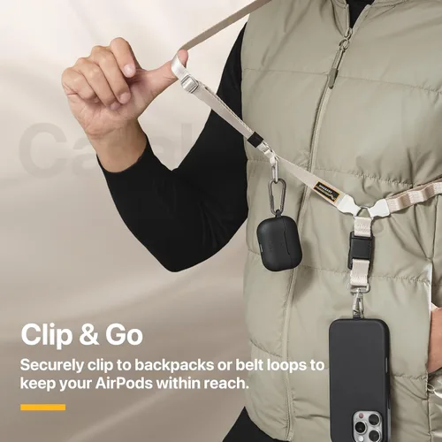 Vista 7 de MAGEASY Funda diseñada para estuche de AirPods Pro 2 - Funda protectora a prueba de golpes para AirPods Pro y Pro 2, resistente a las manchas, suave