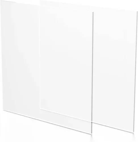 Vista 20 de Fab Glass and Mirror Hoja acrílica de plástico PET de 16 x 20 pulgadas de grosor para protección de estornudos, proyectos de manualidades, plexiglás