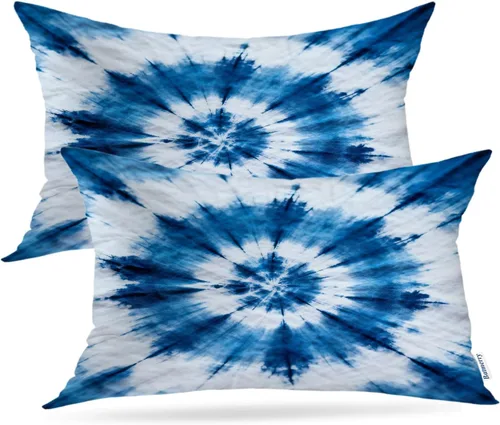 Vista 86 de Batmerry Autumn Maple Forest Throw Pillow Covers, Wooden Chair Houses Yellow Leaves Decorative Pillow Covers Digital Printing Blended Fabric for