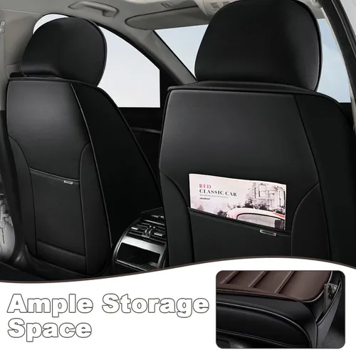 Vista 2 de Funda de cuero de 2 asientos para Mazda CX-3 CX-30 CX-5 CX-50 MX-30, antideslizante, impermeable, resistente al desgaste, funda universal