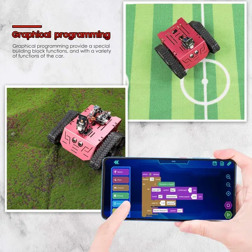 Vista 4 de ELEGOO Conqueror Robot Tank Kit with UNO R3 for Arduino Robotics for Kids Ages 8-12 12-16 STEM Science Kits Coding Robots Toys for 8+ Year Old Boys