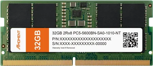 Vista 8 de MMOMENT DDR5 SODIMM 16GB 5600Mhz (PC5-44800) Módulo de memoria para portátil Ram (CL46, sin ECC sin búfer, 1.1V, 262 pines)