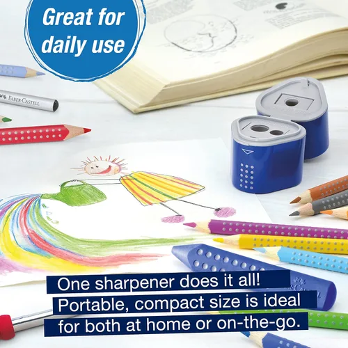 Vista 3 de Faber-Castell GRIP Trio Sacapuntas de agarre