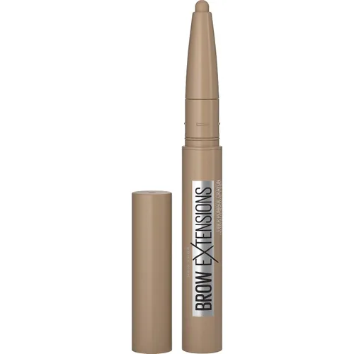 Maybelline Brow Extensions - Crayón de pomada con fibras, maquillaje en lápiz para cejas, maquillaje de ojos, acabado mate suave, para cejas más 248