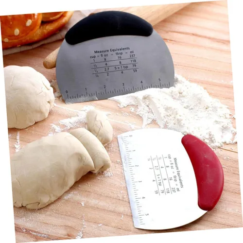 Vista 4 de Cortador de masa raspador de masa de grado alimenticio, cortador de masa con báscula de acero inoxidable