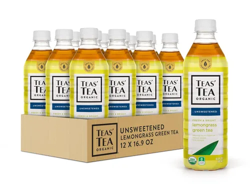 Vista 9 de Teas' Tea Té verde de jazmín sin azúcar, 16.9 onzas (paquete de 12) orgánico, sin azúcar, 0 calorías