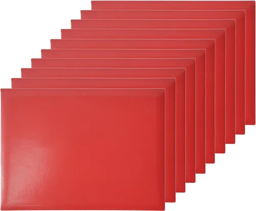 Vista 26 de Funda para diploma de 8.5 x 11 pulgadas, apertura vertical, cubierta para certificado de graduación, cubierta acolchada de cuero liso, tamaño carta