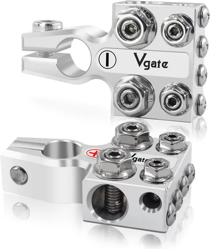 Vista 10 de Vgate Conector de Terminal de Batería de Ácido de Plomo de 8 Vías, Extremos de Terminal de Poste AGM, Calibre 8AWG hasta 4/0(XL) AWG, Positivo