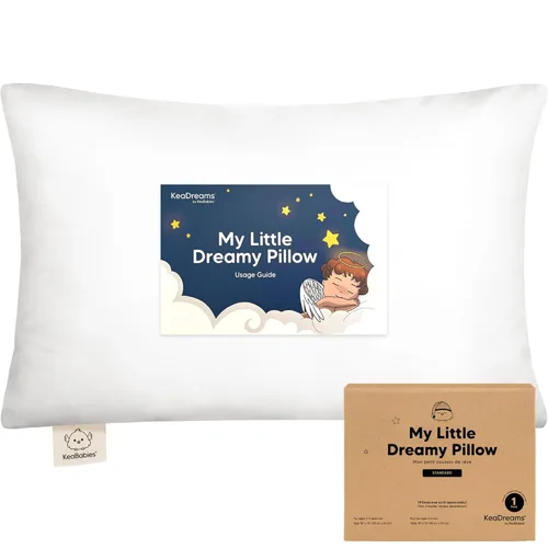 Vista 28 de KeaBabies Pack de 2 almohadas para niños pequeños de 13x18 - Almohada de algodón orgánico suave para dormir, ideal para viajes, escuela, siestas