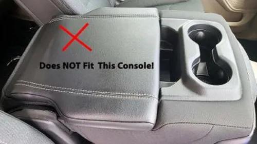 Vista 4 de Car Console Covers Plus Funda de consola central con logotipo bordado RAM con licencia oficial diseñada por Seat Armour para adaptarse al