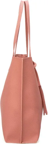 Vista 4 de Dreubea - Bolso de piel sintética suave de mujer, para usar sobre el hombro, de gran capacidad, bolsa con borlas