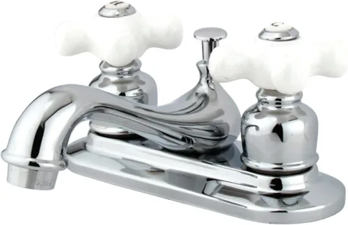 Vista 5 de Kingston Brass KB608PX - Grifo de lavabo central, níquel cepillado, centro de 4 pulgadas