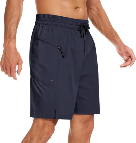 Vista 2 de JIKEIMYE Swim Trunks Men Quick Dry Board Shorts with Zipper Pockets Bathing Suit Beach Shorts for Men with Mesh Lining