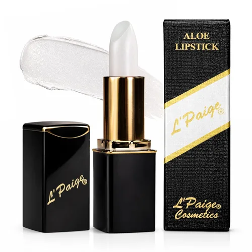 Vista 24 de L'Paige L02 - GRAPE ICE Designer Lipstick Base de aloe vera, de larga duración, hidratante Morado claro con acabado helado iridiscente