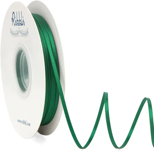 Vista 12 de Ribbli - Cinta de satén 1/8 pulgadas x 100 yardas continuas, cinta negra delgada de doble cara para usar en tarjetas de invitación de boda