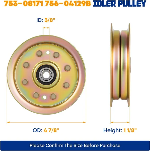 Vista 7 de Kit de reconstrucción de cubierta de 42 pulgadas para Cub Cadet LTX1040 LTX1042 RZT-42 LTX1045 Troy Bilt TB42 TB2142, incluye 2 husillos 618-04822