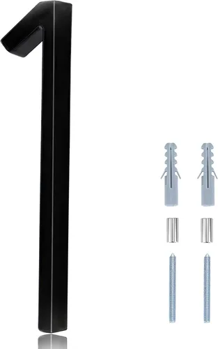 Vista 33 de Números de casa blancos para exterior moderno - Números de casa flotantes modernos de 5 pulgadas, crean sombras atractivas e interesantes, número 7