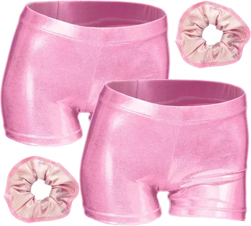 Aosva 2 pantalones cortos de gimnasia para niñas de 2 a 14 años