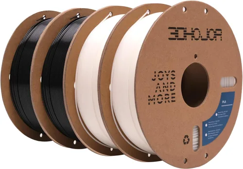 Vista 17 de 3DHoJor - Filamento PLA 1.75mm, Filamento para impresión 3D, Carrete de cartón de 2kg, Compatible con la mayoría de impresoras FDM, Precisión