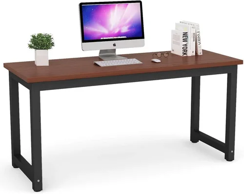 Vista 31 de Mesa para computadora Tribesigns moderna estilo sencillo para PC, portátil, estudio, moderna estación de trabajo para el oficina en casa
