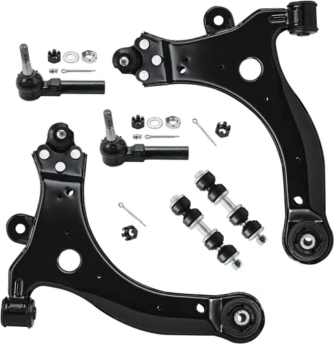 Vista 271 de Detroit Axle - Kit de extremo delantero RWD para Chrysler 300 Dodge Charge Challenger 2011-2019, 2 brazos de control inferiores traseros 2 rótulas