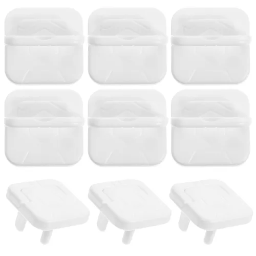 Levemolo 12pcs Babyproof Socket Covers for Standard Wall Outlets Safety Electrical Outlet Caps Protecting Hands Easy to Install for Home Safety