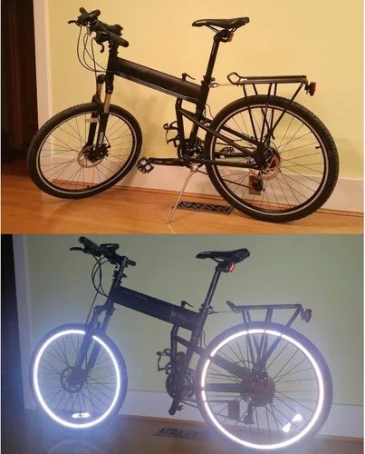 Vista 5 de customTAYLOR33 (Todas las Vehículos Cintas de Seguridad Reflectantes de Alta Intensidad para Llantas, Blancas/Plateadas/Cromadas