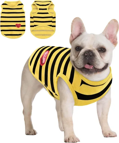Vista 13 de Queenmore Camisa para perros pequeños, camisa suave y transpirable para perros, gatos, macho y hembra, ropa para mascotas para todas las estaciones