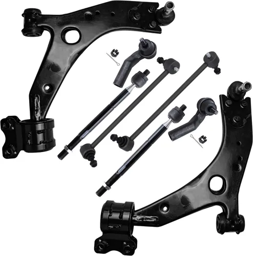 Vista 95 de Detroit Axle - Kit de 8 piezas para Chevy GMC Silverado Sierra Suburban 1500 Yukon Cadillac Escalade 2 brazos de control superior, 2 barras