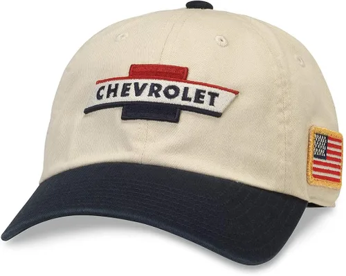 AMERICAN NEEDLE Chevrolet Baseball Dad Hat GM-1908A-INVY MarfilAzul marino Marfilazul marino talla única